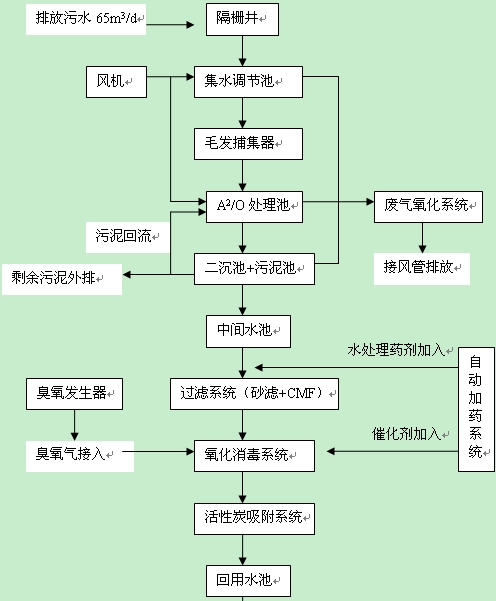 二級處理污水生化處理工藝圖 二級處理污水生化處理工藝圖
